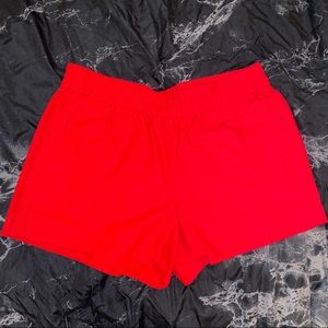 Red J. Crew Shorts